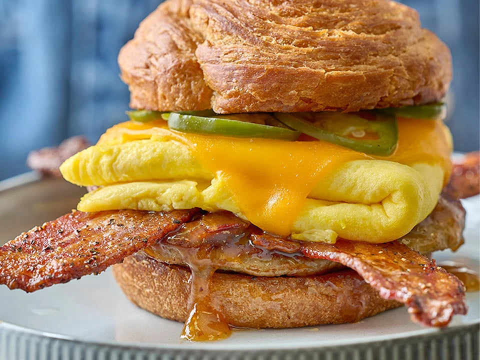 Maple Bacon Croissant Sandwich